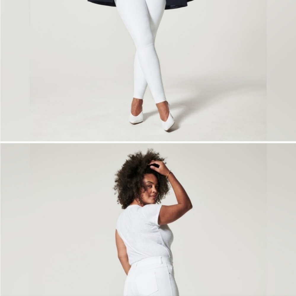 SPANX | NWT White Skinny Pull-On Ankle Jean, Size Large Petite